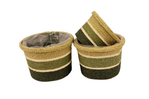 Macetero seagraas verde s/3