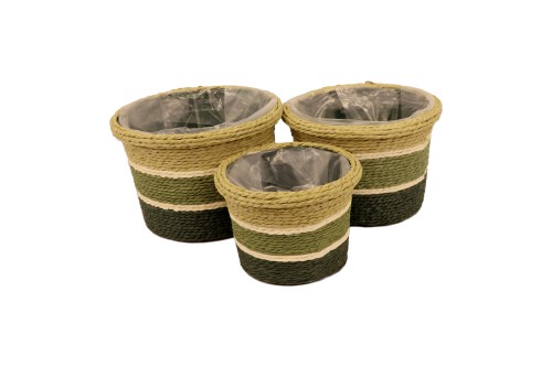 Macetero seagraas verde s/3