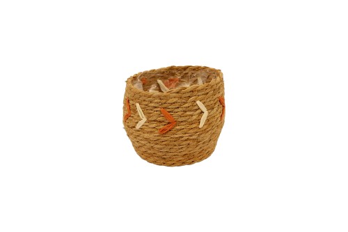 Macetero seagraas con flechas ro y bl