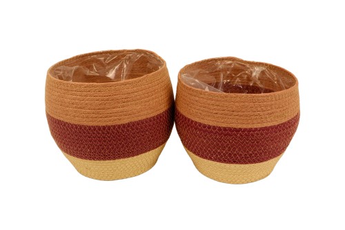 Macetero seagrass 3 tonos s/2