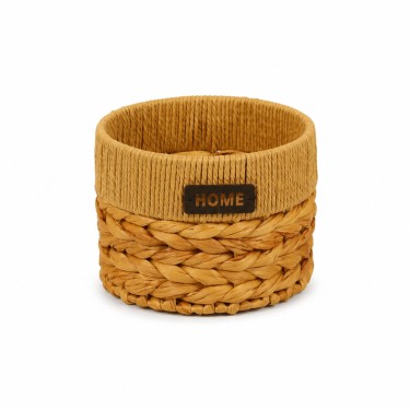 Ensemble de Malles et Paniers en Jacinthe d'Eau Beige S/5