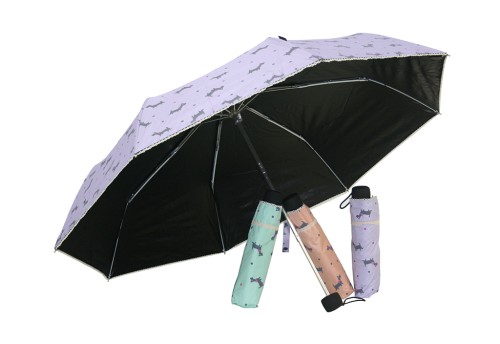 Paraguas perritos lila