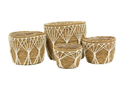 Cesto seagrass y macrame s/4