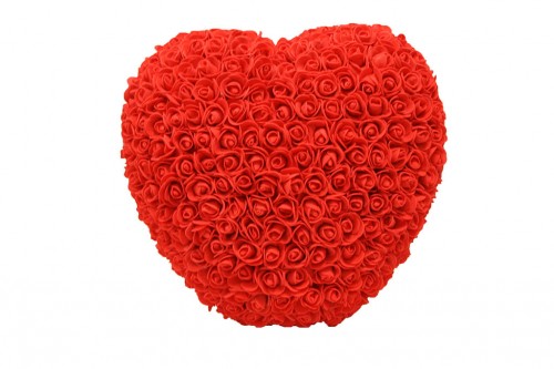 Corazon rojo deco flores