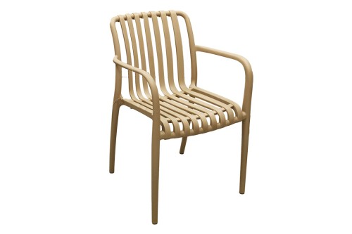 Beiger Outdoor-Stuhl