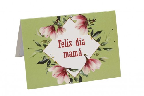 Tarjeta mama flores