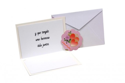 Tarjeta boda - pareja de novios