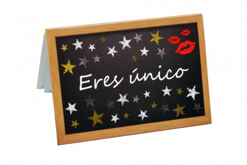 Tarjeta para él - marco con estrellas