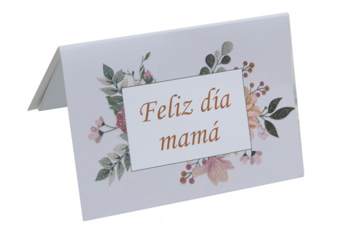 Tarjeta mama marco floral