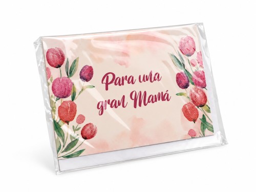 Tarjeta para una gran mamá tulipanes