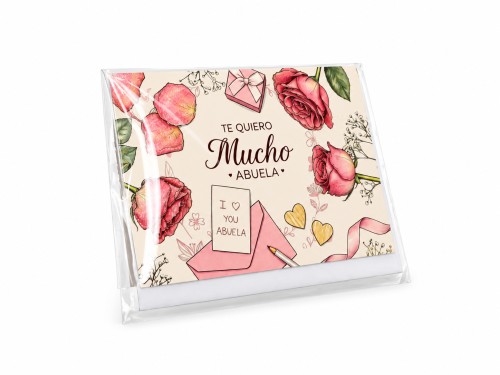Tarjeta te quiero mucho abuela