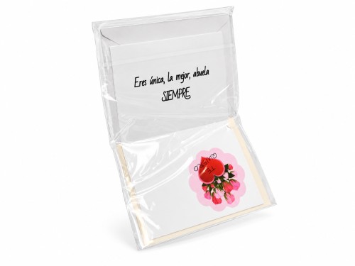 Tarjeta te quiero mucho abuela