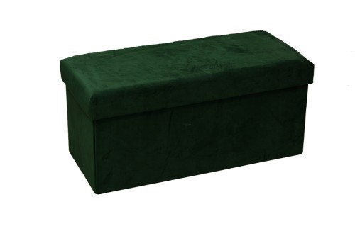 Baul plegable terciopelo verde