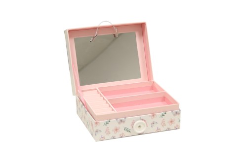 Joyero carton florecitas