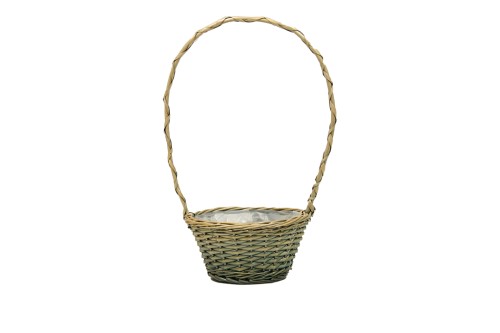 Cesta verde para flores