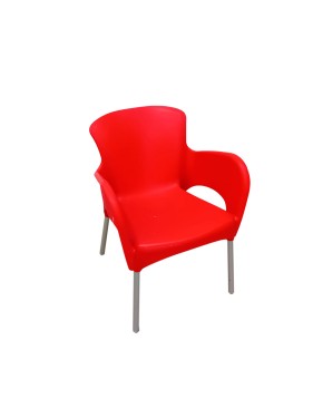 Silla pvc roja