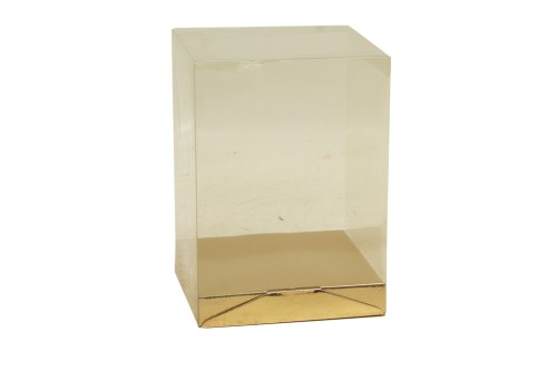 Caja dorada transparente (desperfectos)
