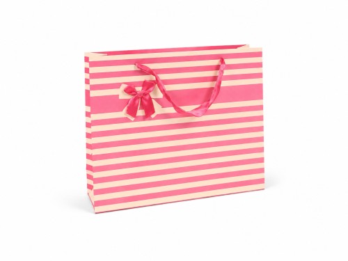 Bolsa rosa con lazo