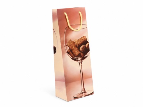 Bolsa de carton copa con corchos descolorida