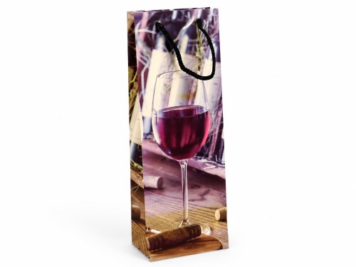 Bolsa de carton copa de vino