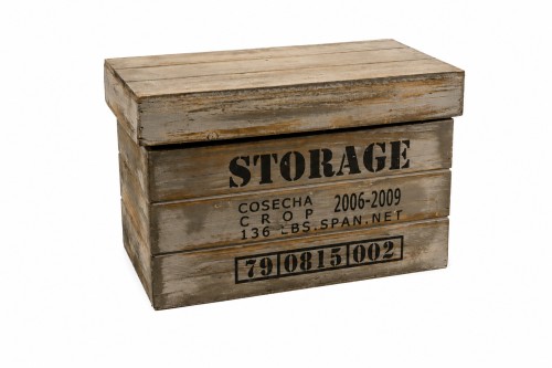 Caja de madera con tapa 