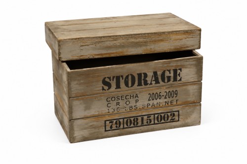 Caja de madera con tapa 