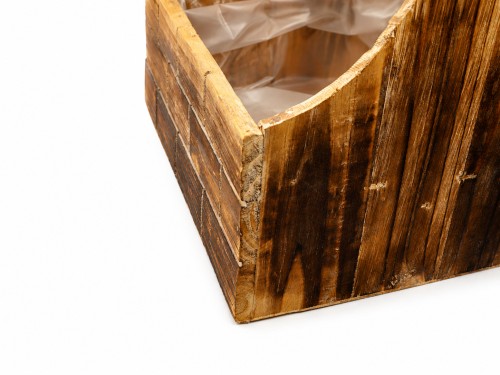Macetero de madera s/2