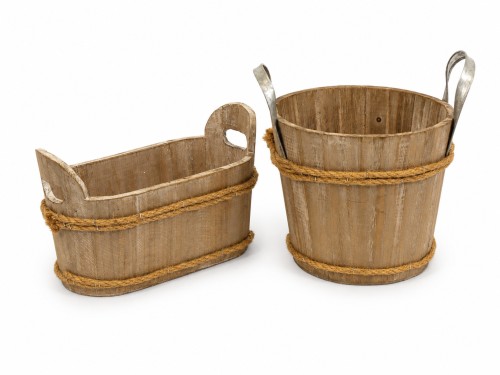 Maceteros madera s/2