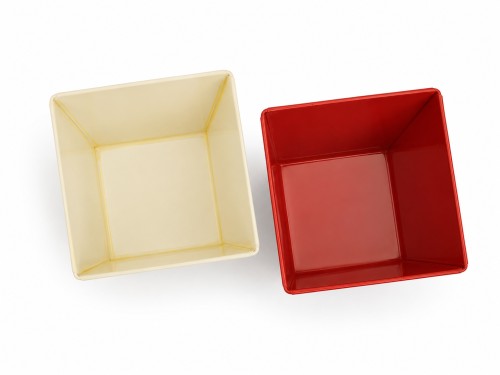 Maceteros metalicos cuadrados s/2