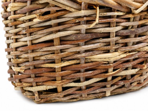 Cestas de mimbre marron s/2