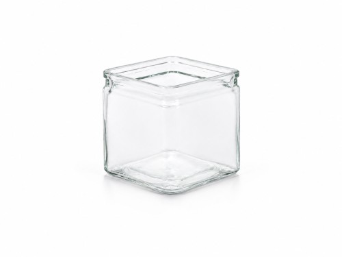 Tarro de cristal cuadrado