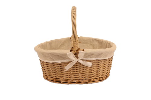 Cesta picnic mimbre vintage