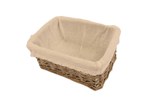 Cajonera mimbre con tela