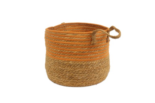 Cesto rayas naranja s/2