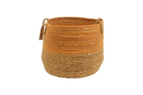 Cesto rayas naranja s/2