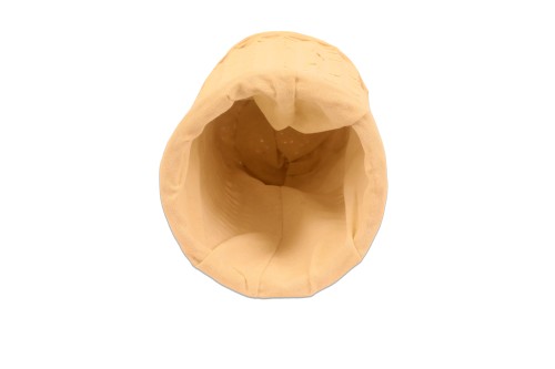 Papelera mimbre blanca