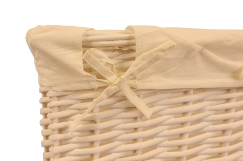 Cesto mimbre blanco
