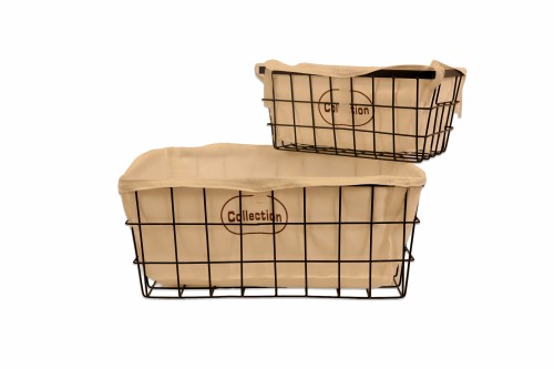 Cuevano metal rectangular s/2