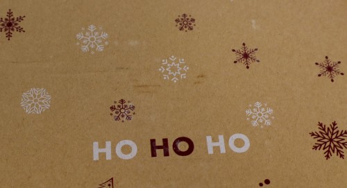 Caja cartón navidad