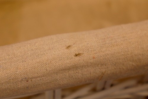 Cesta mimbre blanca