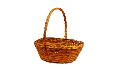 Cesta mimbre marrón