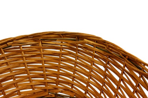 Cesta mimbre marrón