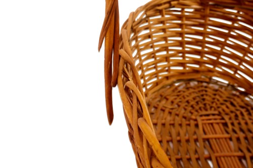 Cesta mimbre marrón