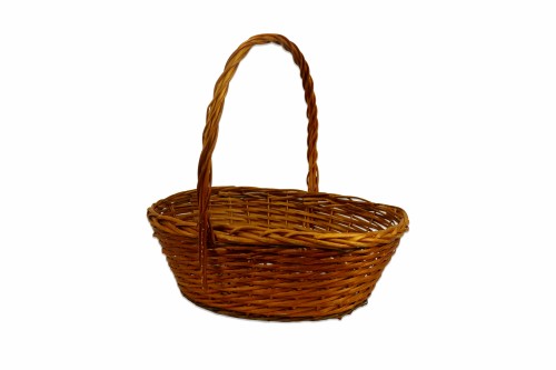 Cesta mimbre marrón