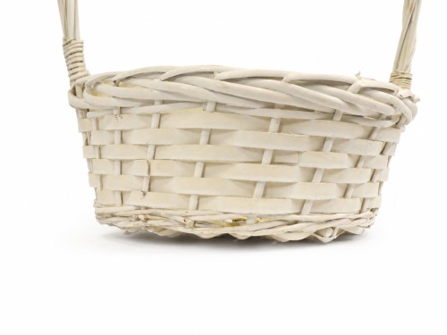 Cesta mimbre blanco s/2