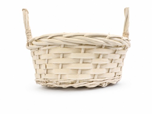 Cesta mimbre blanco s/2