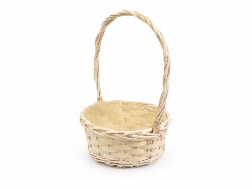 Cesta mimbre blanco s/2