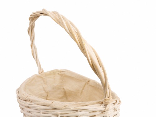 Cesta mimbre blanco s/2