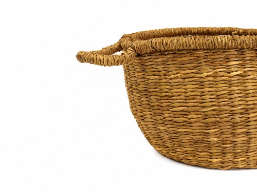 Cesta redonda con asas