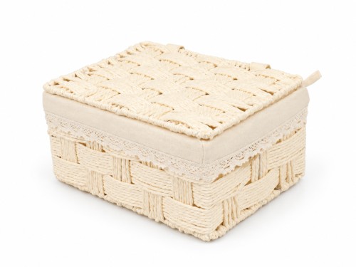 Baúl tela beige